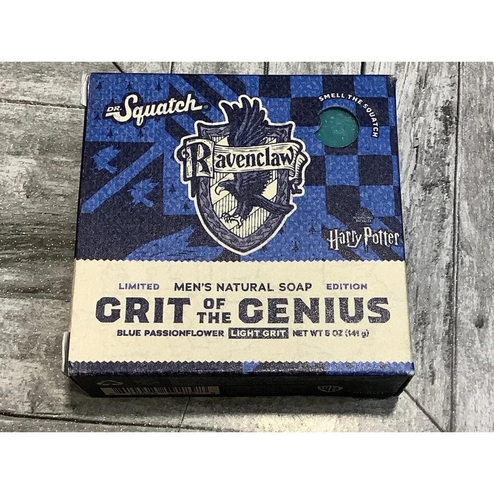 5 Dr. Squatch Harry Potter Soap Ravenclaw Grit Of The Genius Limited Edition 5Oz